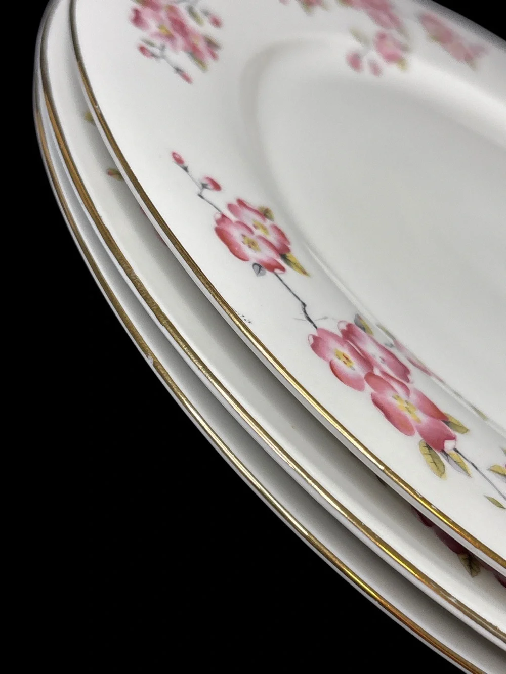 Ćmielów vintage porcelain dinner plate set of 3